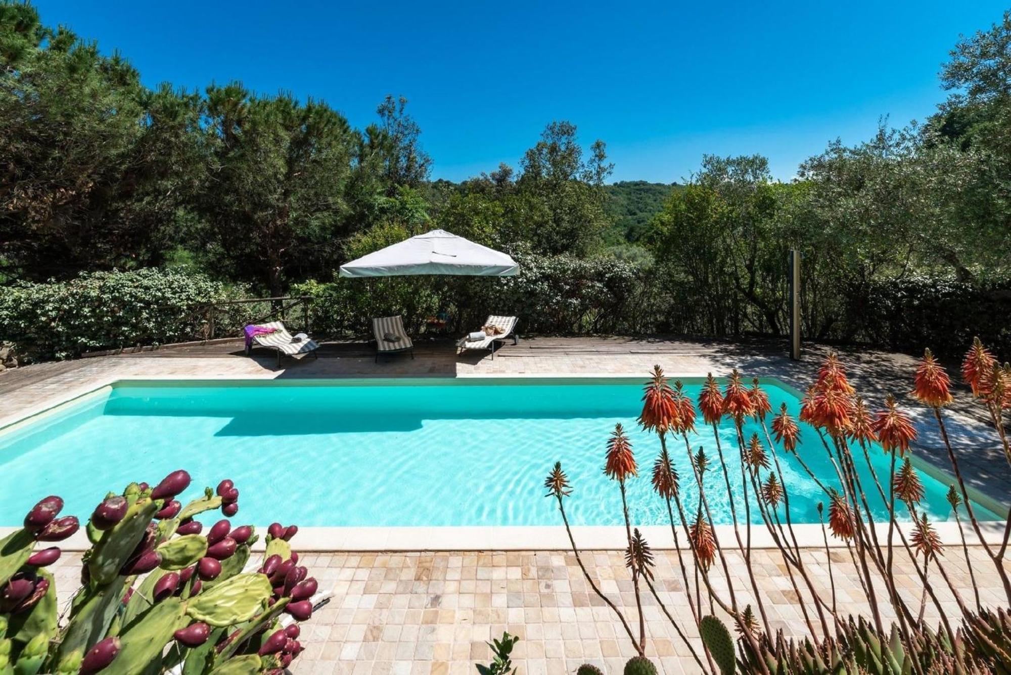 Meernahes Ferienhaus Casa Cantagallo Mit Pool Villa Fermo Buitenkant foto